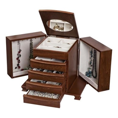 Mele Caprice Jewelry Box in Walnut 00437F11