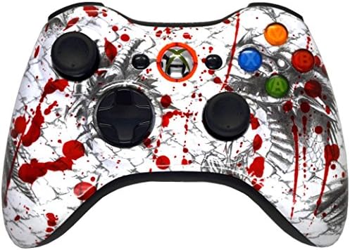 BLOOD DRAGON 5000 + Modded Xbox 360 Controller Hydro Dipped Mod with Rapid Fire / Jitter / Quick Scope / Sniper Breath / Drop Shot / Jump Shot / Auto Aim / Quick Aim / Burst / Akimbo / Mimic / Adjustable / Adjustable Burst / Auto Burst / Dual Trigger and more! For COD Ghosts / MW1 / MW2 / MW3 / Black Ops 1 / Black Ops 2 / WAW / Gears of War Series / Halo Series / GTA / BF and more! 5500