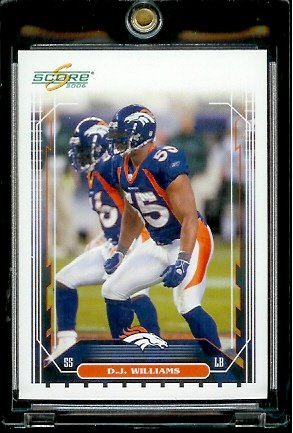 2006 Score Factory Set Single Card # 83 D J Williams - Denver Broncos - NFL Football Cards