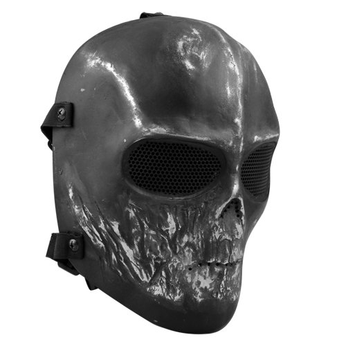 Easy Provider Skull Airsoft Paintball Hunting Full Face Protect Mask Mesh Goggle