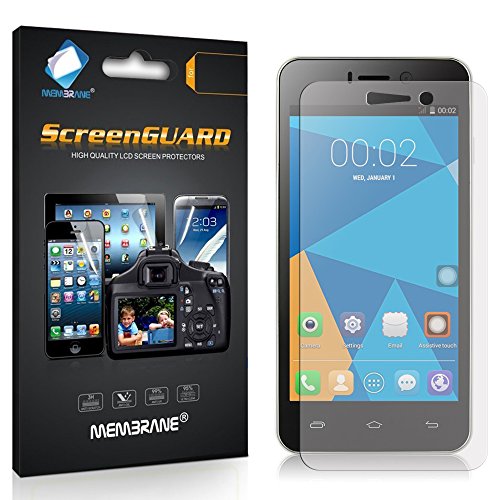 6 x Membrane Screen Protectors for Doogee Valencia DG800 - Crystal Clear (Glossy), Retail Package, Installation Kit