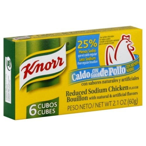 Knorr Less Sodium Chicken Bouillon 6 Cube Food, Beverages Tobacco Food