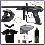 Kingman Spyder VS Series VS1 WITH EYE Electronic Paintball Marker Package Matte Black Set P