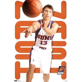 Phoenix Suns Sports Poster Print 22 X 34 Phoenix Suns (Steve Nash, Passing Basketball) Sports Poster Print - 22