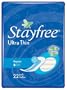 Stayfree Ultra Thin Pads, Overnight  Pads with Wings, 32-Count Packages (Pack of 3)