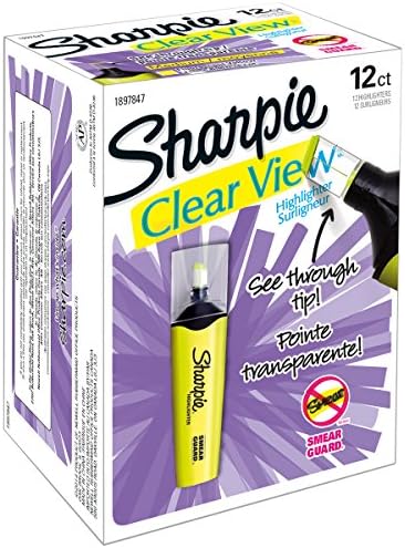 Brand New Sharpie Clear View Highlighter-Yellow Brand New