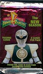 Power Rangers Mighty Morphin The New Season Trading Card Pack - 8 cards per pack - Power Foil Card in Each Pack Charactors Subset