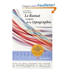 Le Ramat europ�en de la typographie