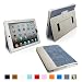 Snugg iPad 2 Leather Case Cover and Flip Stand with Elastic Hand Strap and Premium Nubuck Fibre Interior (Blue Denim) – Automatically Wakes and Puts the iPad 2 to Sleep. Superior Quality Design as Featured in Wired Magazine.
