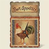 Tile Desk clock~ Bon Appetit ~Artworks Home Accents~ desk clocks~ code 449