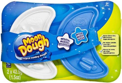 Blue & White: Moon Dough Double Pack - Magical Molding Dough