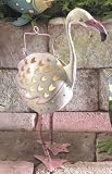 Pink Flamingo Metal Table/Hanging Tea Light Lantern