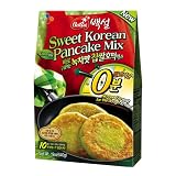 CJ Sweet Korean Pancake Mix, Green Tea Flavor, 19.04-Ounce Packages (Pack of 14)