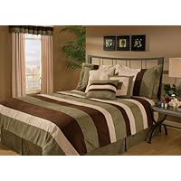 12Pcs Sage King Micro Suede Comforter Set Bed in a Bag