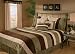 7Pcs Green King Micro Suede Comforter Set Bed in a Bag