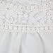 Chen Women White Sheer Sleeve Embroidery Top Blouse Lace Crochet Chiffon Shirt (14)