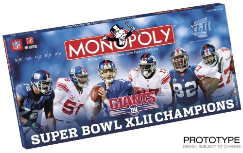 Buy New York Giants Superbowl Champions Monopoly Game 2007 by USAopoly