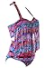 Pink Queen Women's Plus Size Swimwear Criss Cross High Waist Swimsuit Bikini Set