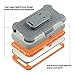 S6 Edge Case, Galaxy S6 Edge Case, BENTOBEN Shockproof Heavy Duty Protective Hybrid Rugged Rubber Case Built-in Rotating Kickstand Belt Swivel Clip Holster Cover for Samsung Galaxy S6 Edge Gray/Orange