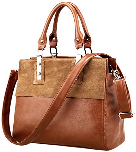 JiYe Womens Retro Leather Leisure Hangbag Shoulder Bag