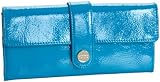 516oDbaN rL. SL160  HOBO INTERNATIONAL Clio Patent Leather Wallet,Turquiose,one size