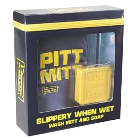 Plain Lazy Slippery When Wet - Wash Mitt and 100g Soap Set
