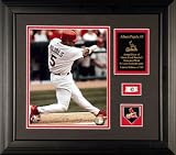 Albert Pujols St. Louis Cardinals Framed 8x10 Photograph with Game-Used Baseball Piece & Medallion