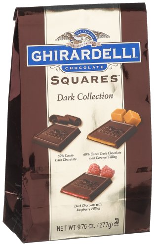 Ghirardelli Chocolate Squares Dark Collection (Dark Chocolate, Dark with Caramal, Dark... by Ghirardelli