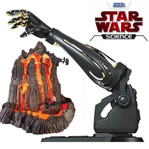 UNCLE MILTON STAR WARS SCIENCE COMBO - Mustafar Volcano Lab PLUS Darth Vader Robotic Arm