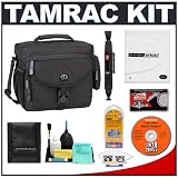 Tamrac 5564 Explorer 400 Digital SLR Camera Bag (Black) + Accessory Kit for Canon EOS 7D, 5D Mark II III, 60D, Rebel T3, T3i, Nikon D3100, D3200, D5100, D7000, D800, A35, A55, A57, A65, A77 Digital SLR Cameras