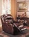 Rocker Recliner in Brown Bycast Leather by Coaster Furniture