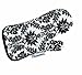 Ritz Kitchen Wears Print Thumb Mitt, Vintage Damask Black
