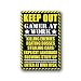 Keep Out~ Gamer At Work ~ Video Game Poster Print ~ Approx 24 X 36 Inches