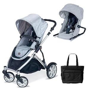 Britax B-Ready Stroller and 2nd Seat - Silver