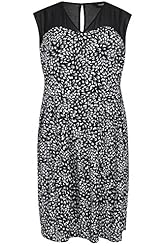 Plus Size Sweetheart General Print Sheer Feathers  Dress