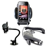 Review AccessoryWorld  / Brand New Shop4accessories Car Kit: Windscreen Suction Mount Holder and In Car Charger for the Samsung S5230 Tocco Lite