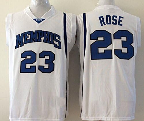 Men's Memphis Tigers NO.23 ROSE Basketball Jersey NCAA Basketball Jersey for Men