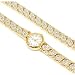 CARVEL Gold Tone Ladies Watch and Bracelet Set