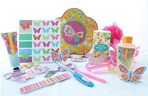 Tween Girls Butterflies, Sparkles and Spa Gift Set Birthday, Back to School. Get Well, Great gift that promotes writing, self-care and good hygiene.