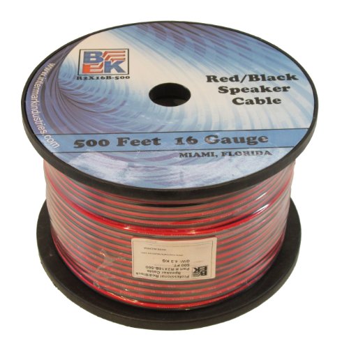 Blast King IR2X16B  16 Gauge Speaker Wire, 500 Feet