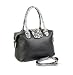 Sac à main en cuir femme, Black Python, Anthoni Crown