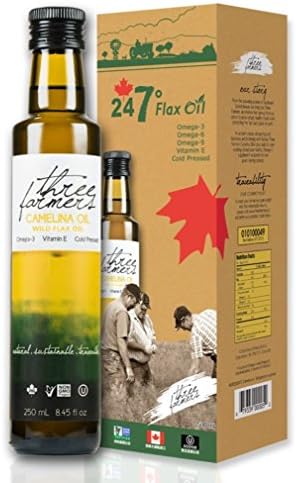 Three Farmers Cold Pressed Camelina Oil 8.45 fl oz (250 ml) Liquid