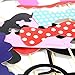 Wisehands 31 PCS Photo Booth Props Kit for Wedding, Birthday, and Party- Assorted Color