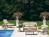Landgrave Luxor Cast Aluminum Cushion Patio Lounge Set