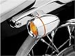 Kuryakyn Deep Dish Bezels with Lenses for Bullet Turn Signals - Amber 2108