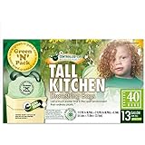 Green N Pack 13 Gallon Tall Kitchen Drawstring Bag, Tall Kitchen Trash Liners