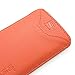 iPhone SE, 5s and 5 Case, Snugg Apple iPhone SE, 5s and 5 Orange Leather Pouch Case [Card Slot] Apple iPhone SE, 5s and 5 Pouch Case Cover Executive Design