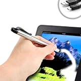 Capacitive Art Stylus with Stylized Drawing Tip for Amazon Kindle Fire and Barnes & Noble Nook Tablet / Color *Includes Micro USB Charge Cable*
