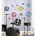 RoomMates RMK1860SCS Zebra Peace Signs Peel and Stick Wall Decals
