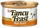 Fancy Feast Gourmet Cat Food Roasted Beef Feast, 3-Ounce Cans (Pack of 48)